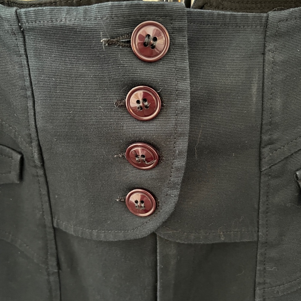 Nanette Lapore Ultra High Rise Tuxeso Corset Back Button-Front Pants - Picture 5 of 7